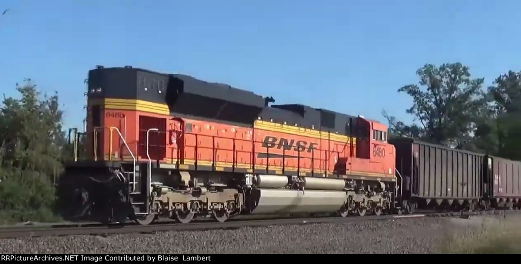 BNSF coal train DPU